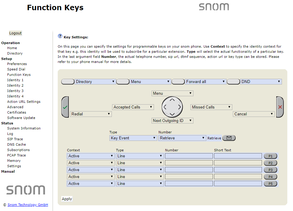 How to set up a speed dial on a Snom phone