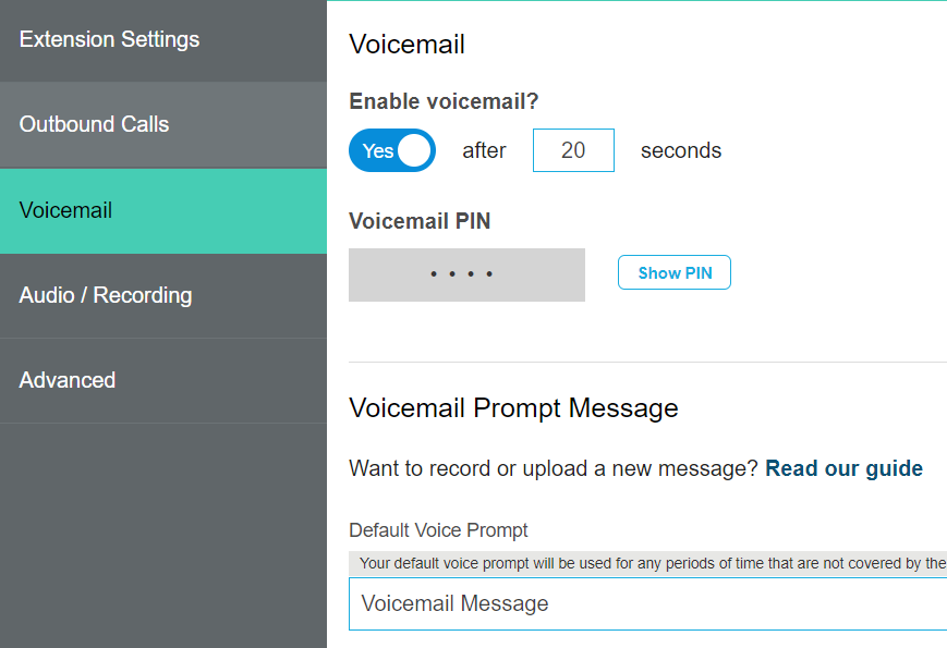 Voicemail phone to went straight Solved: All