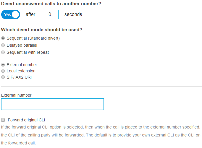 Creating and configuring a VoIP extension